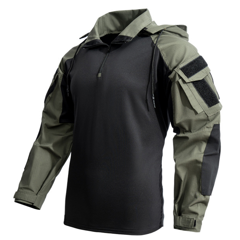 RUGGED Men's Lightweight Hooded Combat Shirt - Image 4