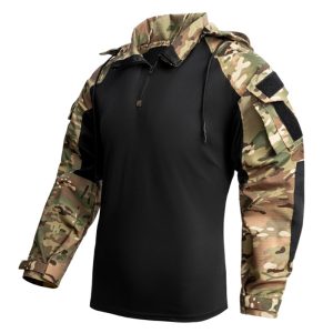 RUGGED Men's Lightweight Hooded Combat Shirt