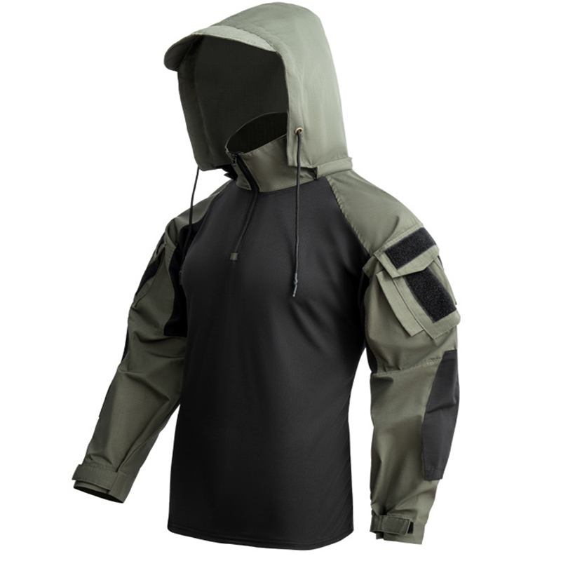 RUGGED Men's Lightweight Hooded Combat Shirt - Image 3