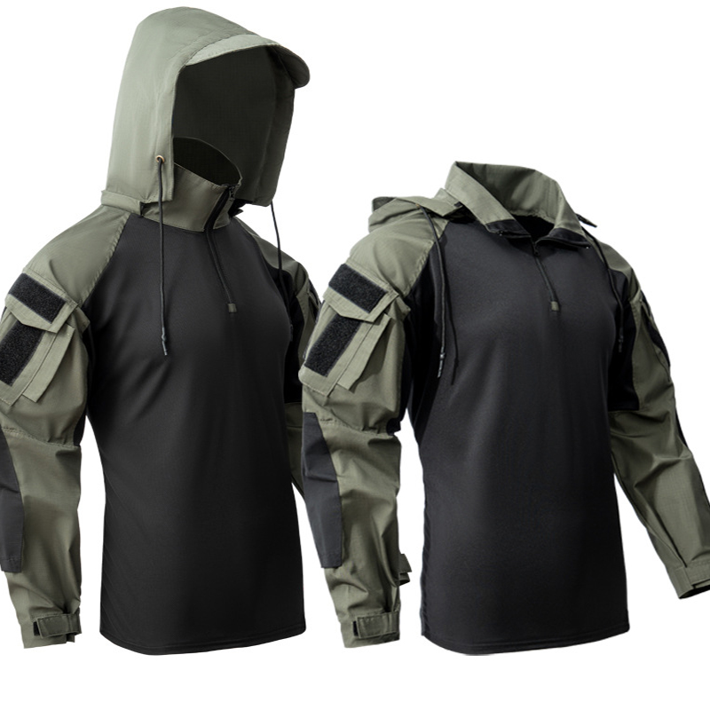 RUGGED Men's Lightweight Hooded Combat Shirt - Image 2