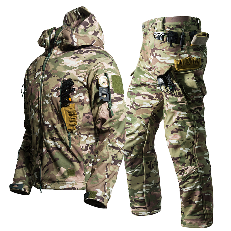 STORM Softshell Clothing Suit Waterproof Tactical Uniform - Image 6
