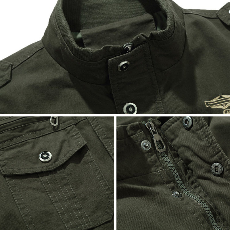 RUGGED Cotton Lightweight Army Winderbreaker Jacket - Image 3
