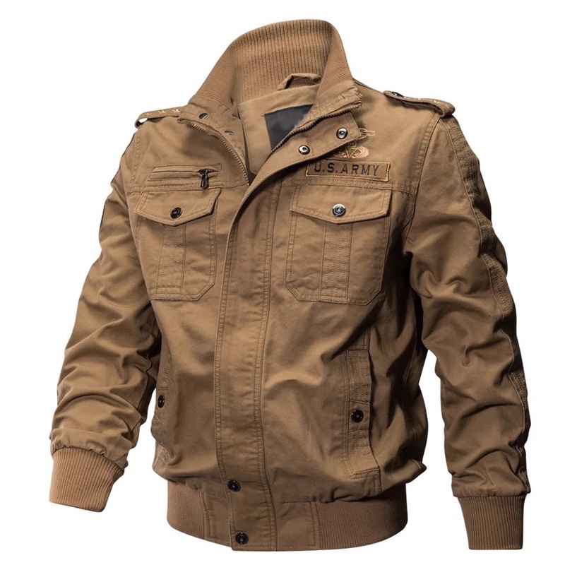RUGGED Cotton Lightweight Army Winderbreaker Jacket - Image 6