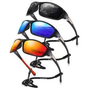 RUGGED 3-Pack Polarized UV400 Protection Sports Sunglasses
