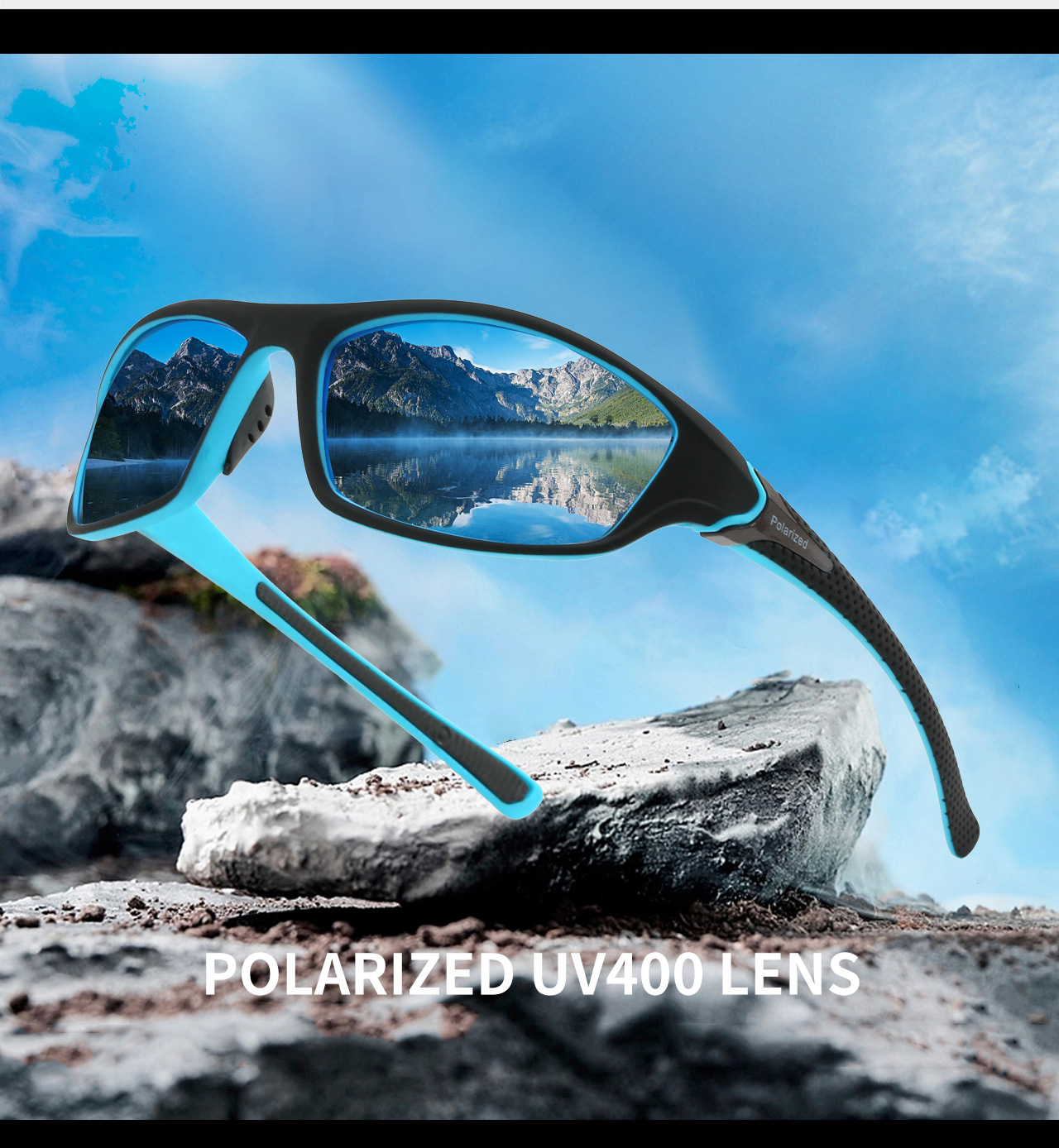 RUGGED 3-Pack Polarized UV400 Protection Sports Sunglasses - Image 4